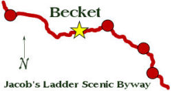 Becket locus map