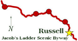 Russell locus map