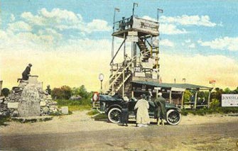 Summit House, tower and cairn circa 1920